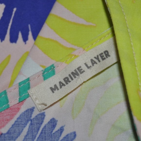 MARINE LAYER Palm Print Verdure Tank Top sz L NEW - Picture 7 of 9
